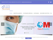 Tablet Screenshot of centromedicosanchinarro.com